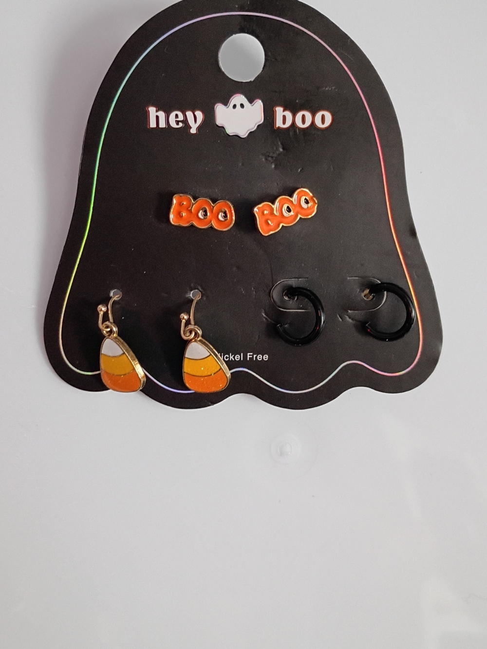 Hey Boo Earrings Set Of Three Pairs